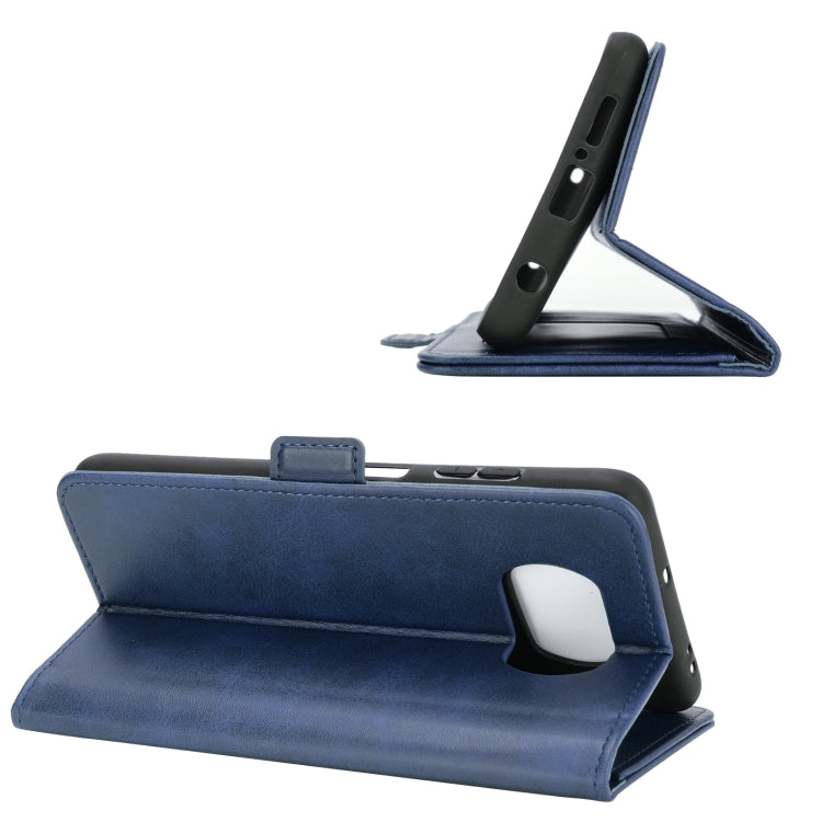 For Xiaomi Poco X3/X3 NFC  Dual-side Magnetic Buckle Horizontal Flip Leather Case with Holder & Card Slots & Wallet