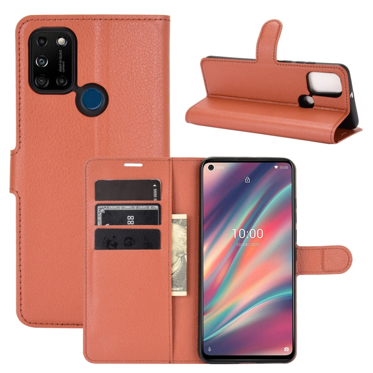 For WIKO View 5 Litchi Texture Horizontal Flip Protective Case with Holder & Card Slots & Wallet