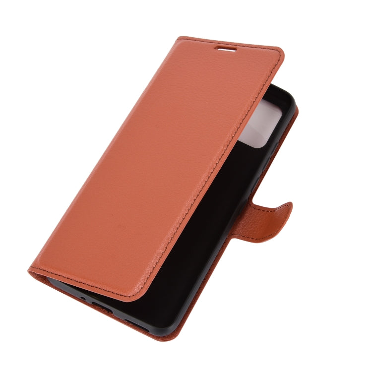 For WIKO View 5 Litchi Texture Horizontal Flip Protective Case with Holder & Card Slots & Wallet