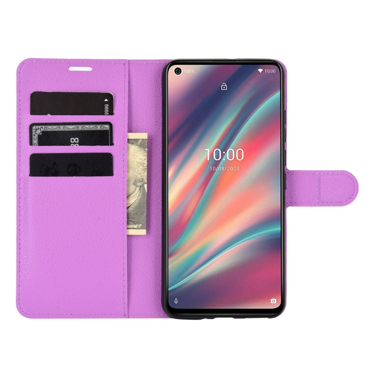 For WIKO View 5 Litchi Texture Horizontal Flip Protective Case with Holder & Card Slots & Wallet