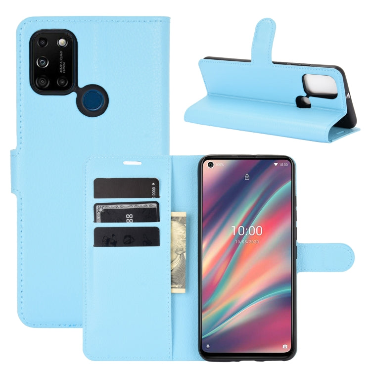 For WIKO View 5 Litchi Texture Horizontal Flip Protective Case with Holder & Card Slots & Wallet