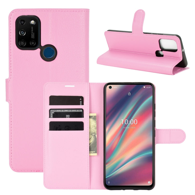 For WIKO View 5 Litchi Texture Horizontal Flip Protective Case with Holder & Card Slots & Wallet