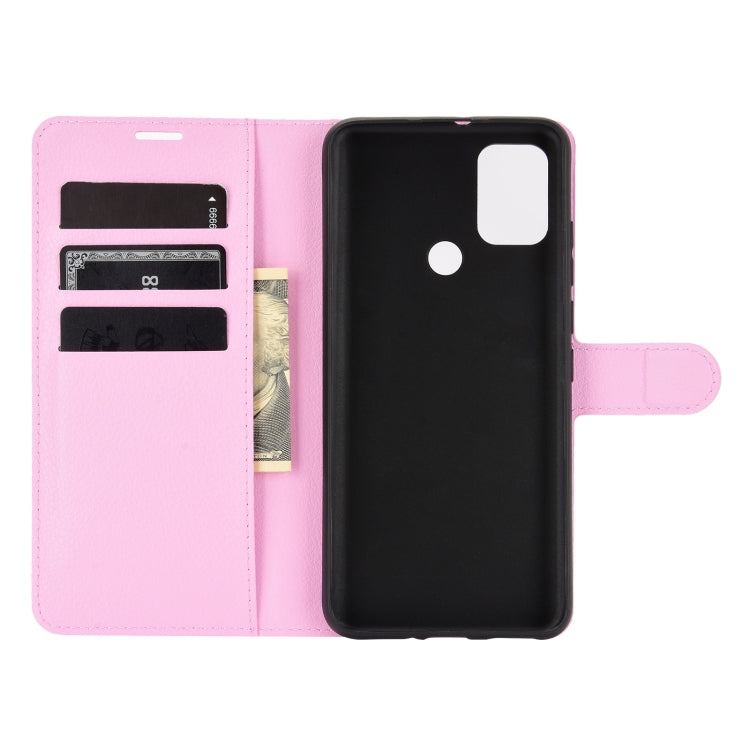 For WIKO View 5 Litchi Texture Horizontal Flip Protective Case with Holder & Card Slots & Wallet