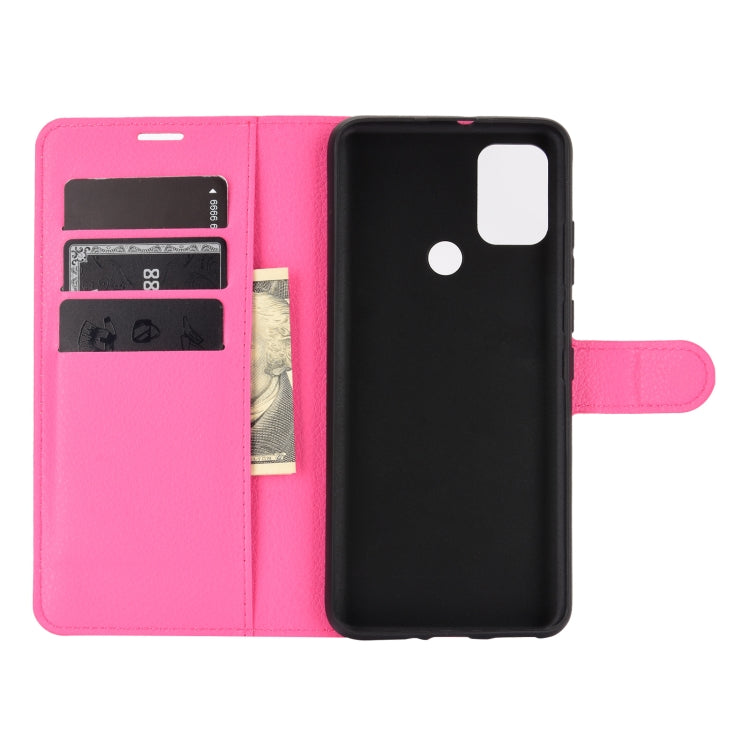 For WIKO View 5 Litchi Texture Horizontal Flip Protective Case with Holder & Card Slots & Wallet