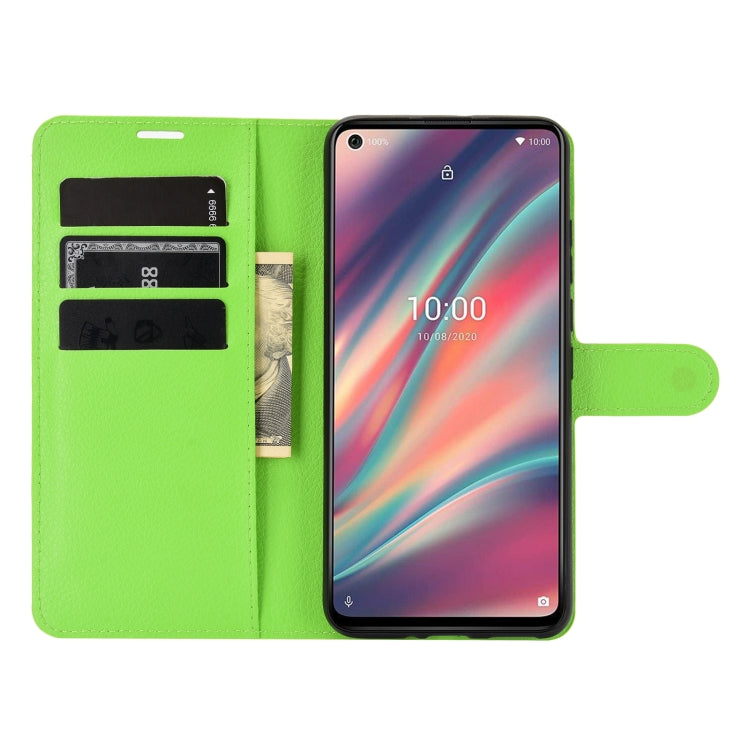 For WIKO View 5 Litchi Texture Horizontal Flip Protective Case with Holder & Card Slots & Wallet