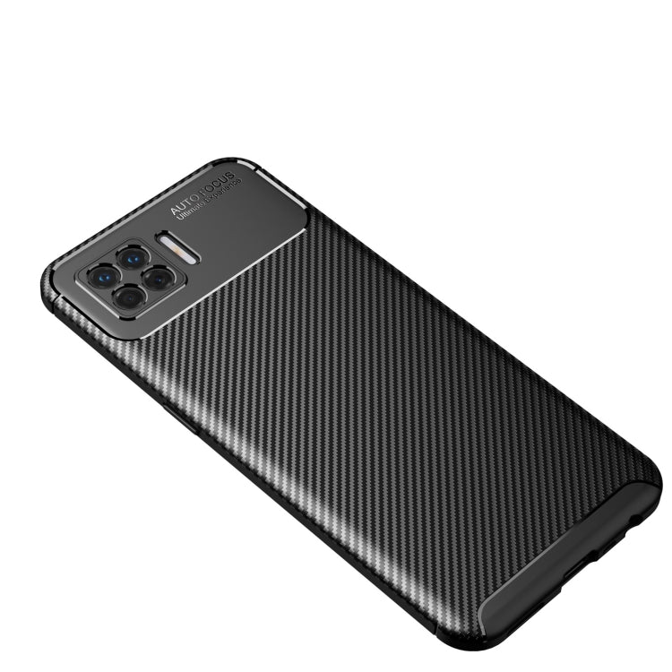 For OPPO F17 Carbon Fiber Texture Shockproof TPU Case