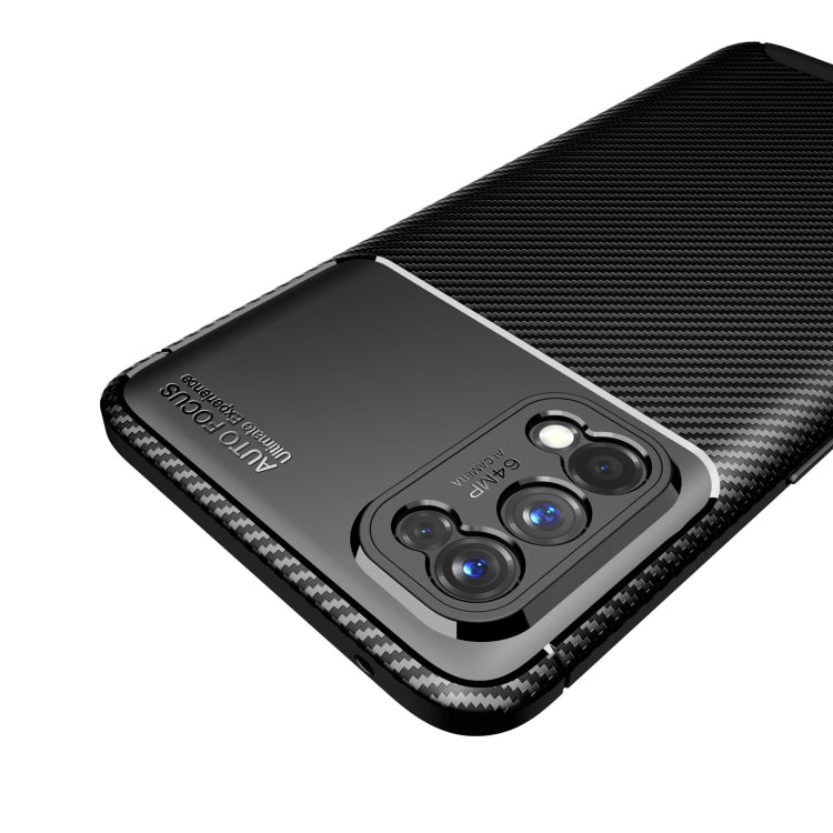 For OPPO Realme 7 Pro Carbon Fiber Texture Shockproof TPU Case