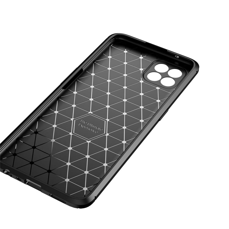 For Oppo Reno4 SE Carbon Fiber Texture Shockproof TPU Case