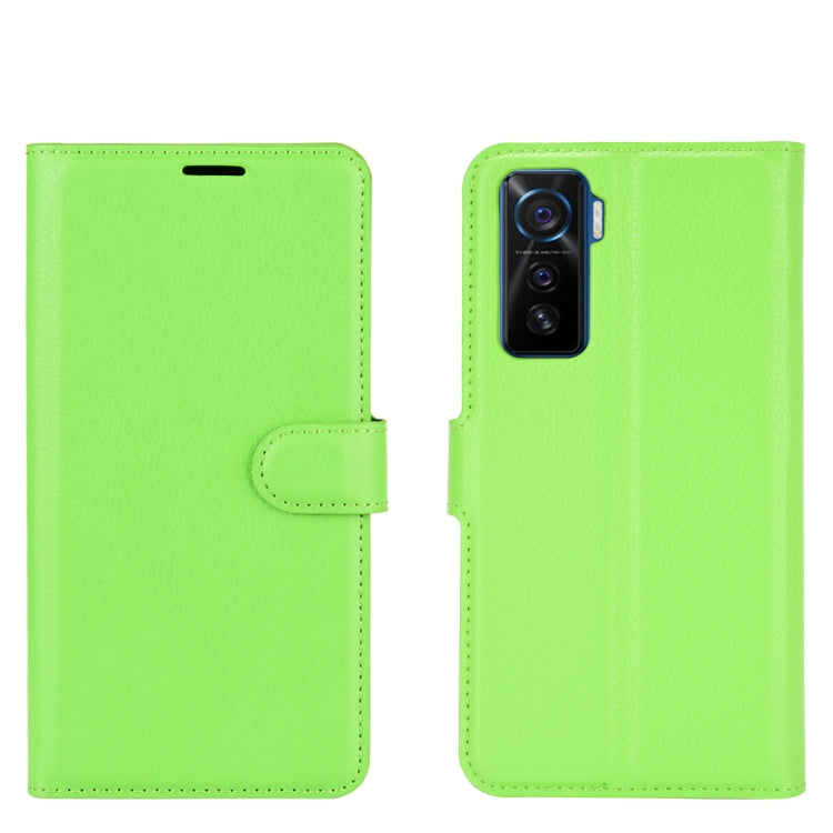 For vivo iQOO 5 5G Litchi Texture Horizontal Flip Protective Case with Holder & Card Slots & Wallet