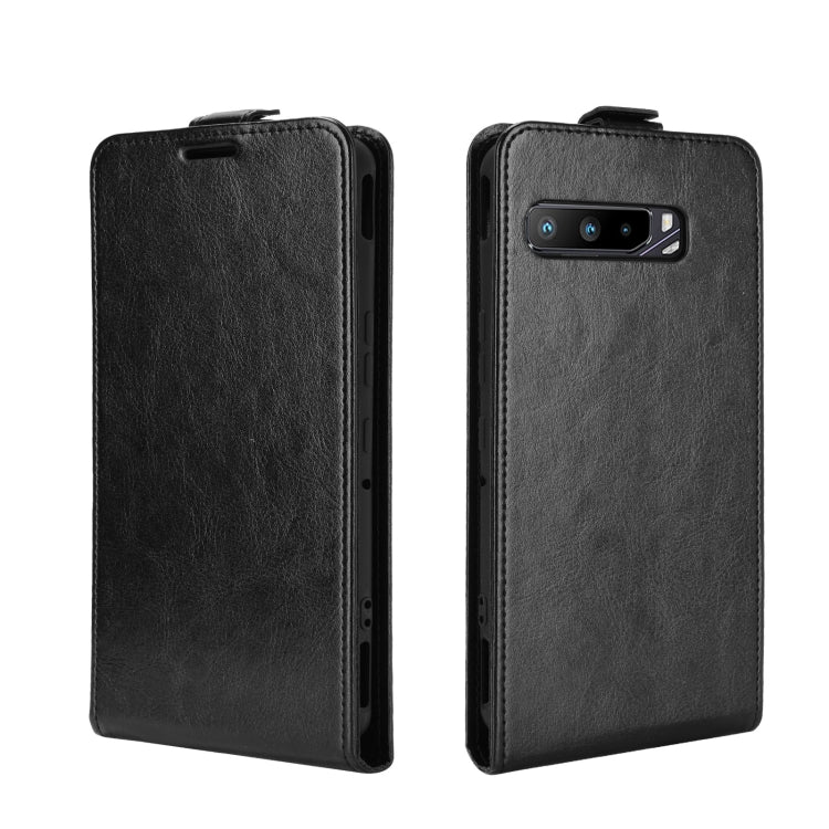 For Asus ROG Phone 3 Strix ZS661KS  R64 Texture Single Vertical Flip Leather Protective Case with Card Slots & Photo Frame