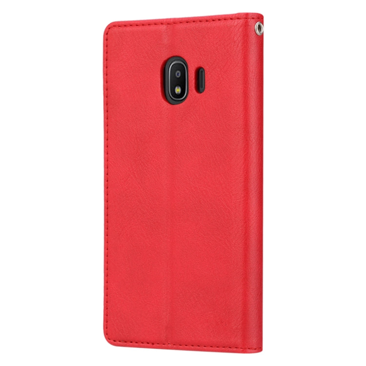 Knead Skin Texture Horizontal Flip Leather Case for Galaxy J2 Pro 2018, with Photo Frame & Holder & Card Slots & Wallet