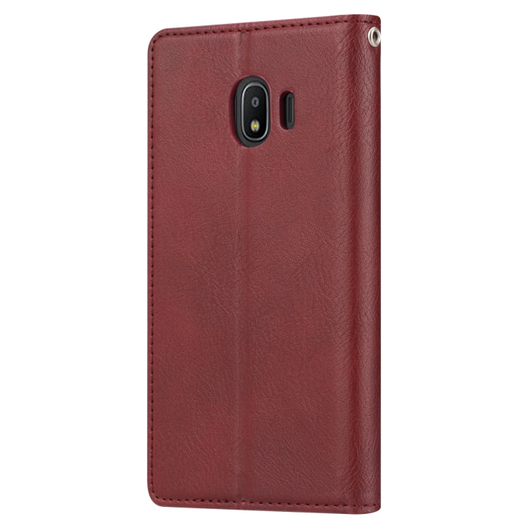 Knead Skin Texture Horizontal Flip Leather Case for Galaxy J2 Pro 2018, with Photo Frame & Holder & Card Slots & Wallet