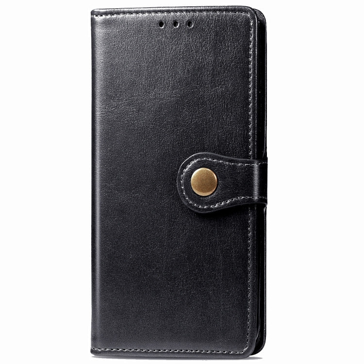 For Samsung Galaxy M51 Retro Solid Color Leather Buckle Phone Case with Lanyard & Photo Frame & Card Slot & Wallet & Stand Function