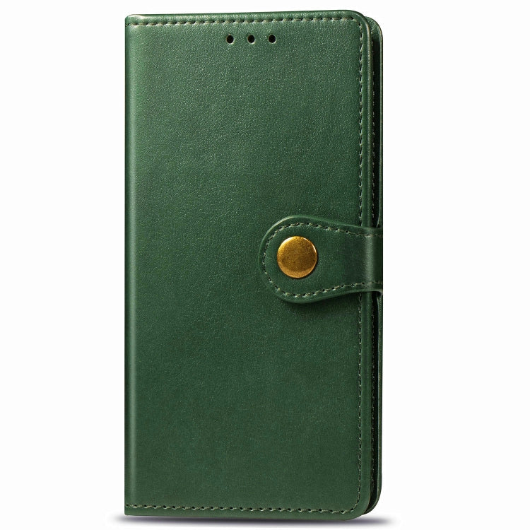 For Samsung Galaxy M51 Retro Solid Color Leather Buckle Phone Case with Lanyard & Photo Frame & Card Slot & Wallet & Stand Function