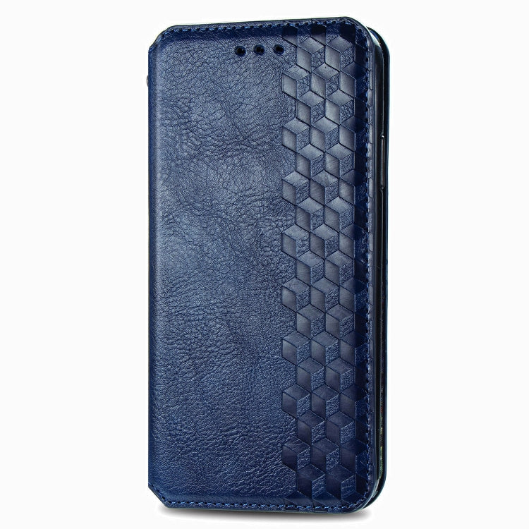 For Samsung Galaxy M51 Cubic Grid Pressed Horizontal Flip Magnetic PU Leather Case with Holder & Card Slots & Wallet