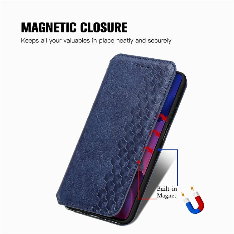 For Samsung Galaxy M51 Cubic Grid Pressed Horizontal Flip Magnetic PU Leather Case with Holder & Card Slots & Wallet