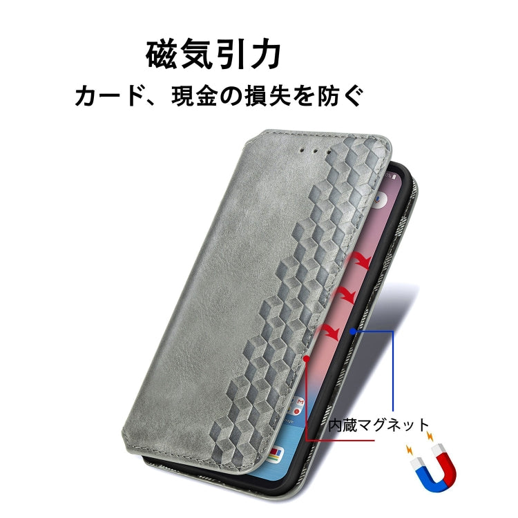 For LG Style3 L-41A Cubic Grid Pressed Horizontal Flip Magnetic PU Leather Case with Holder & Card Slots & Wallet