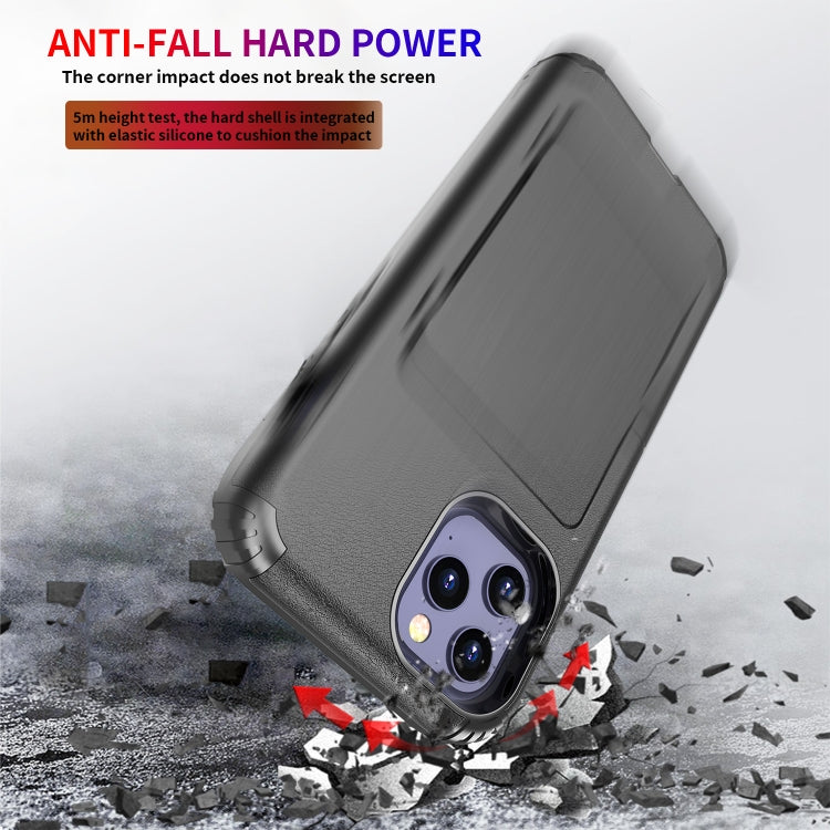 For iPhone 12 mini Dustproof Pressure-proof Shockproof PC + TPU Case with Card Slot & Mirror
