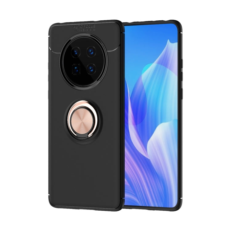 For Huawei Mate 40 Metal Ring Holder 360 Degree Rotating TPU Case