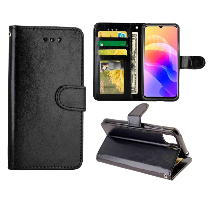 For Huawei Enjoy 20 Crazy Horse Texture Leather Horizontal Flip Protective Case with Holder & Card Slots & Wallet & Photo Frame
