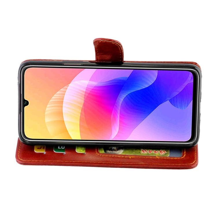 For Huawei Enjoy 20 Crazy Horse Texture Leather Horizontal Flip Protective Case with Holder & Card Slots & Wallet & Photo Frame