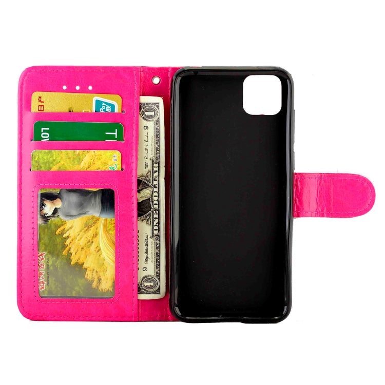 For Huawei Enjoy 20 Crazy Horse Texture Leather Horizontal Flip Protective Case with Holder & Card Slots & Wallet & Photo Frame