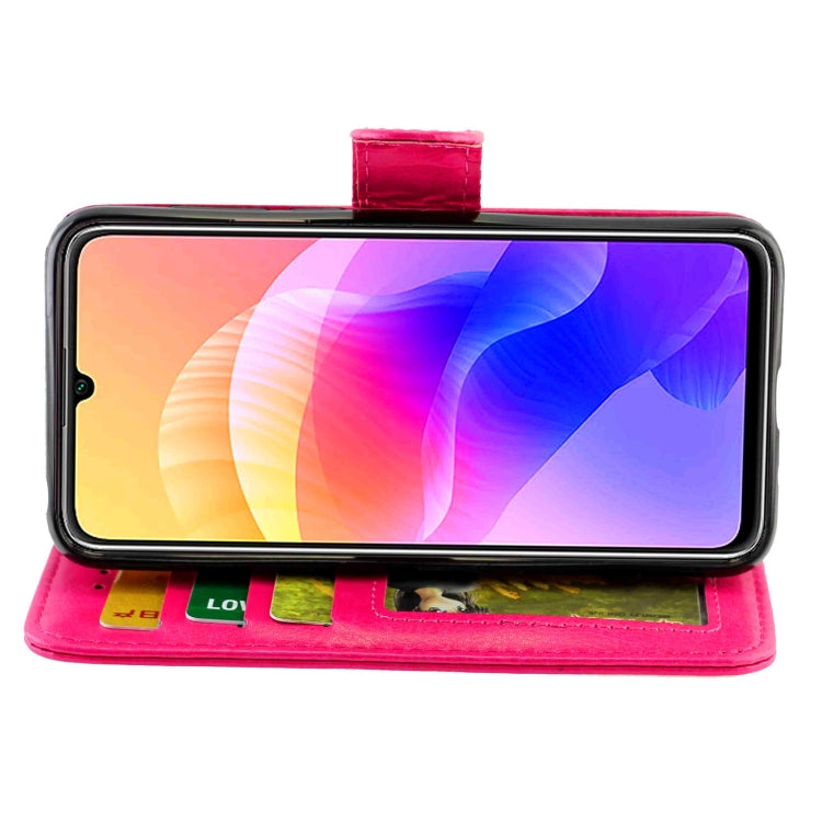 For Huawei Enjoy 20 Crazy Horse Texture Leather Horizontal Flip Protective Case with Holder & Card Slots & Wallet & Photo Frame