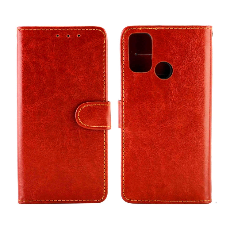 For OPPO A53 Crazy Horse Texture Leather Horizontal Flip Protective Case with Holder & Card Slots & Wallet & Photo Frame