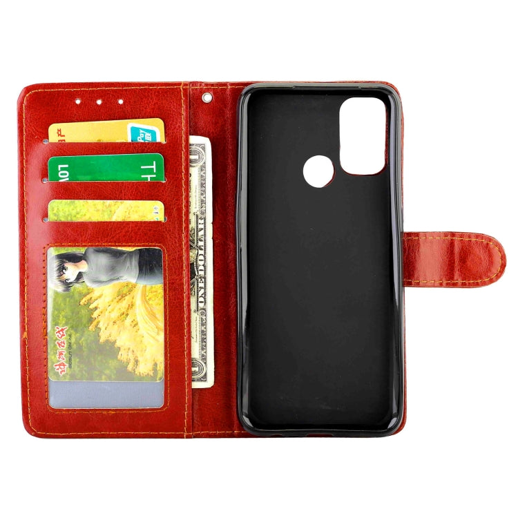 For OPPO A53 Crazy Horse Texture Leather Horizontal Flip Protective Case with Holder & Card Slots & Wallet & Photo Frame