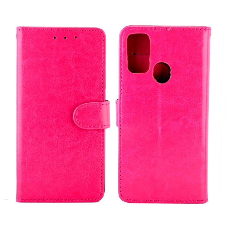 For OPPO A53 Crazy Horse Texture Leather Horizontal Flip Protective Case with Holder & Card Slots & Wallet & Photo Frame