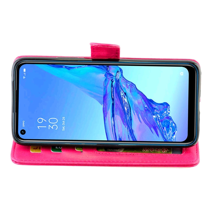 For OPPO A53 Crazy Horse Texture Leather Horizontal Flip Protective Case with Holder & Card Slots & Wallet & Photo Frame