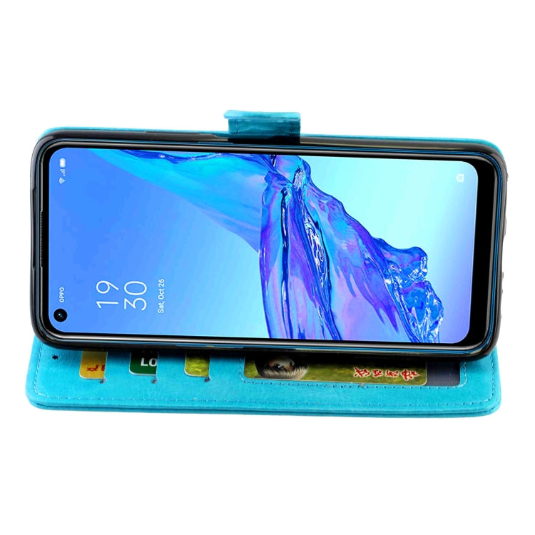 For OPPO A53 Crazy Horse Texture Leather Horizontal Flip Protective Case with Holder & Card Slots & Wallet & Photo Frame