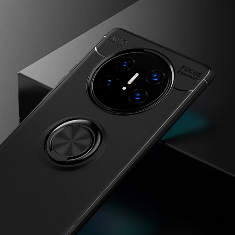 For Huawei Mate 40 Pro+ Metal Ring Holder 360 Degree Rotating TPU Case