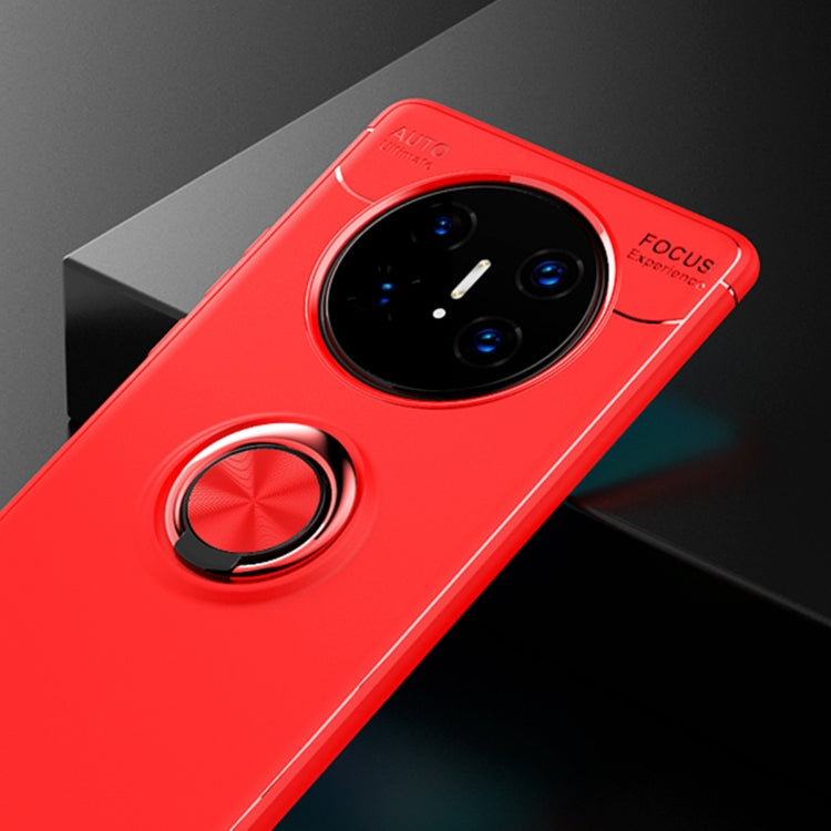 For Huawei Mate 40 Pro+ Metal Ring Holder 360 Degree Rotating TPU Case