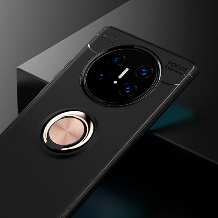 For Huawei Mate 40 Pro+ Metal Ring Holder 360 Degree Rotating TPU Case