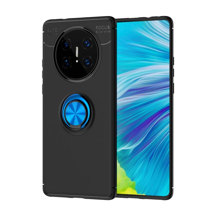 For Huawei Mate 40 Pro+ Metal Ring Holder 360 Degree Rotating TPU Case