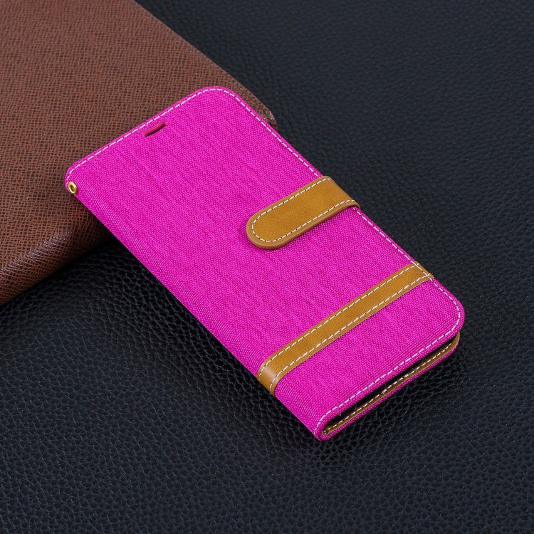 Color Matching Denim Texture Leather Case for Huawei P30 Lite, with Holder & Card Slots & Wallet & Lanyard