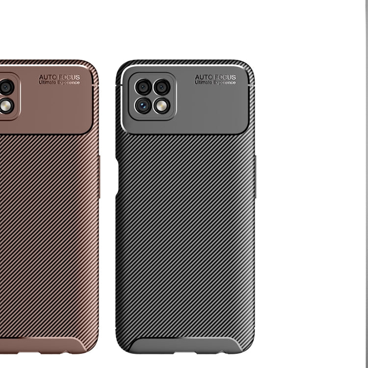 For OPPO F17 /A73 Carbon Fiber Texture Shockproof TPU Case(Black)