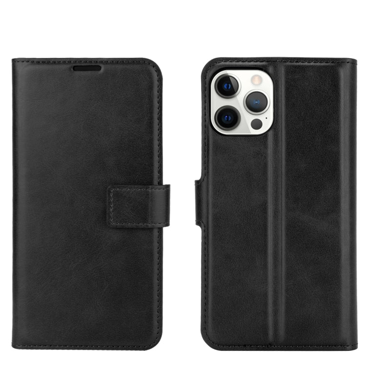For iPhone 12 Pro Max Retro Calf Pattern Buckle Horizontal Flip Leather Case with Holder & Card Slot & Wallet