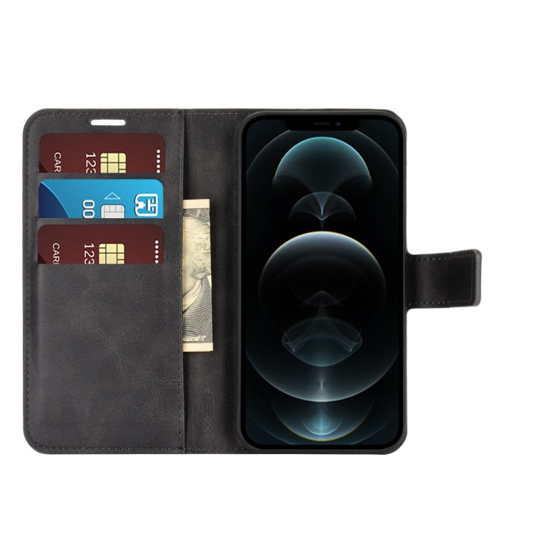 For iPhone 12 Pro Max Retro Calf Pattern Buckle Horizontal Flip Leather Case with Holder & Card Slot & Wallet