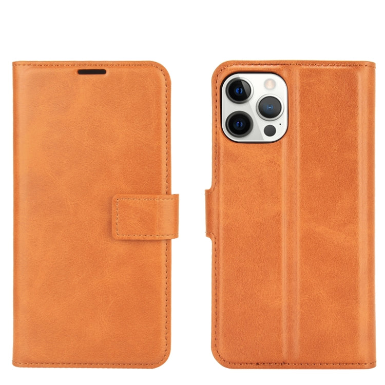 For iPhone 12 Pro Max Retro Calf Pattern Buckle Horizontal Flip Leather Case with Holder & Card Slot & Wallet