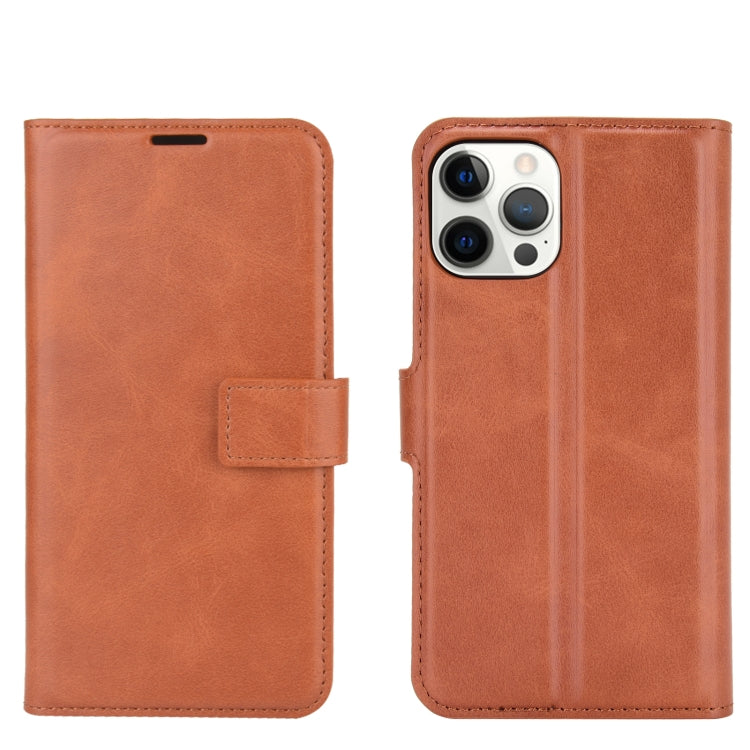 For iPhone 12 Pro Max Retro Calf Pattern Buckle Horizontal Flip Leather Case with Holder & Card Slot & Wallet
