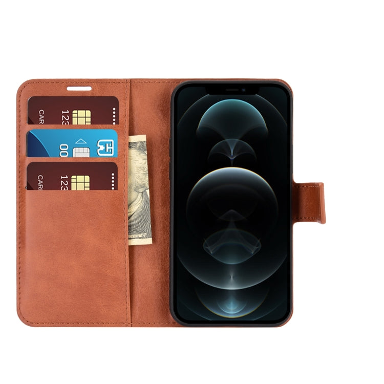For iPhone 12 Pro Max Retro Calf Pattern Buckle Horizontal Flip Leather Case with Holder & Card Slot & Wallet