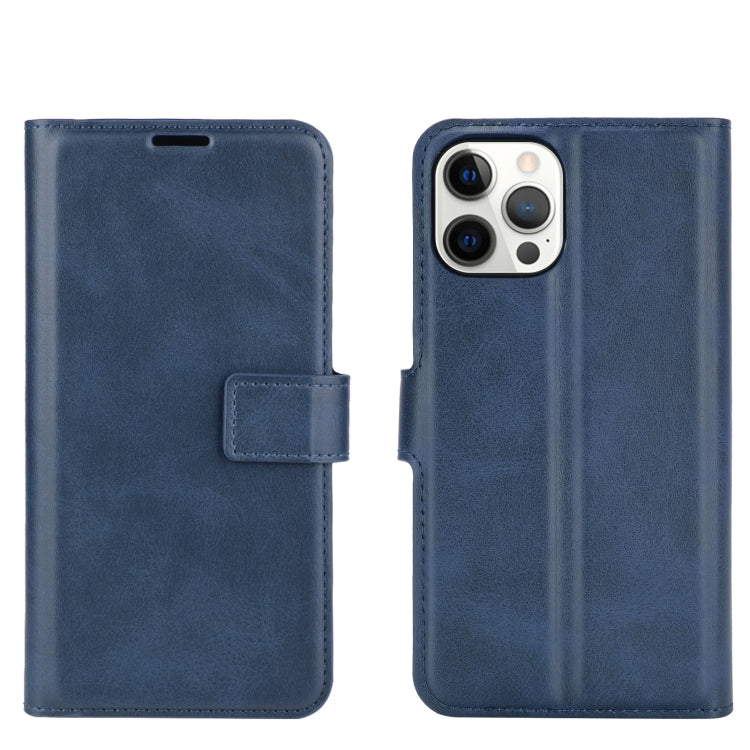 For iPhone 12 Pro Max Retro Calf Pattern Buckle Horizontal Flip Leather Case with Holder & Card Slot & Wallet