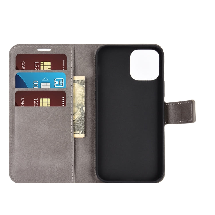 For iPhone 12 Pro Max Retro Calf Pattern Buckle Horizontal Flip Leather Case with Holder & Card Slot & Wallet