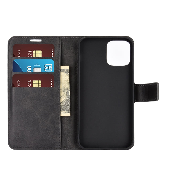 For iPhone 12 mini Retro Calf Pattern Buckle Horizontal Flip Leather Case with Holder & Card Slot & Wallet