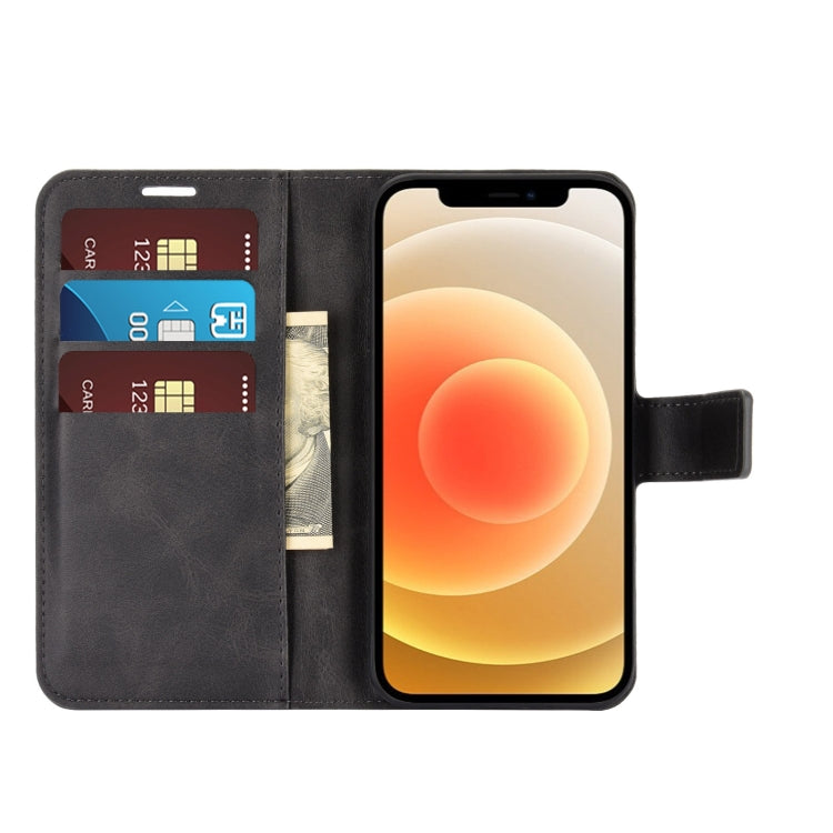 For iPhone 12 mini Retro Calf Pattern Buckle Horizontal Flip Leather Case with Holder & Card Slot & Wallet