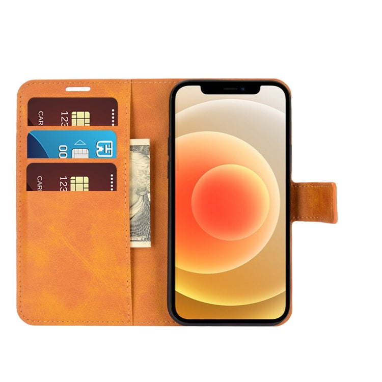 For iPhone 12 mini Retro Calf Pattern Buckle Horizontal Flip Leather Case with Holder & Card Slot & Wallet