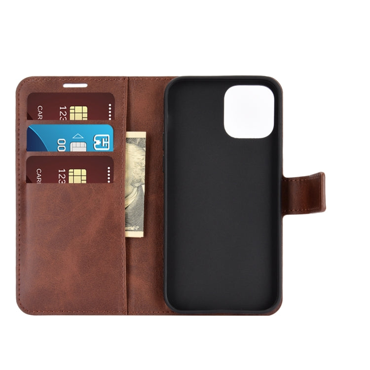 For iPhone 12 mini Retro Calf Pattern Buckle Horizontal Flip Leather Case with Holder & Card Slot & Wallet
