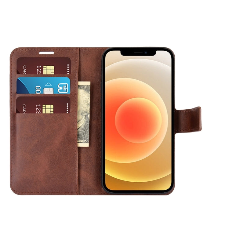 For iPhone 12 mini Retro Calf Pattern Buckle Horizontal Flip Leather Case with Holder & Card Slot & Wallet
